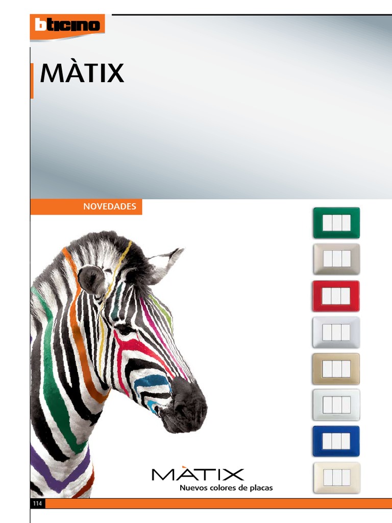 Linea Matix Bticino PDF | PDF