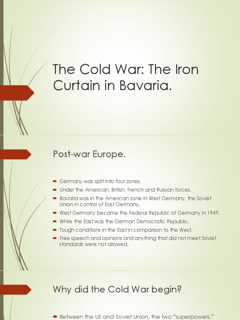 Bavaria and the Cold War Divide | PDF | East Germany | Aftermath Of ...