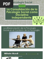 La Consolidacion de La Psicologia Social Como Disciplina