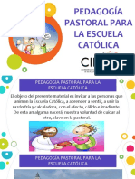 PEDAGOGÍA PASTORAL PARA LA ESCUELA CATÓLICA - OSCAR PEREZ - PPSX