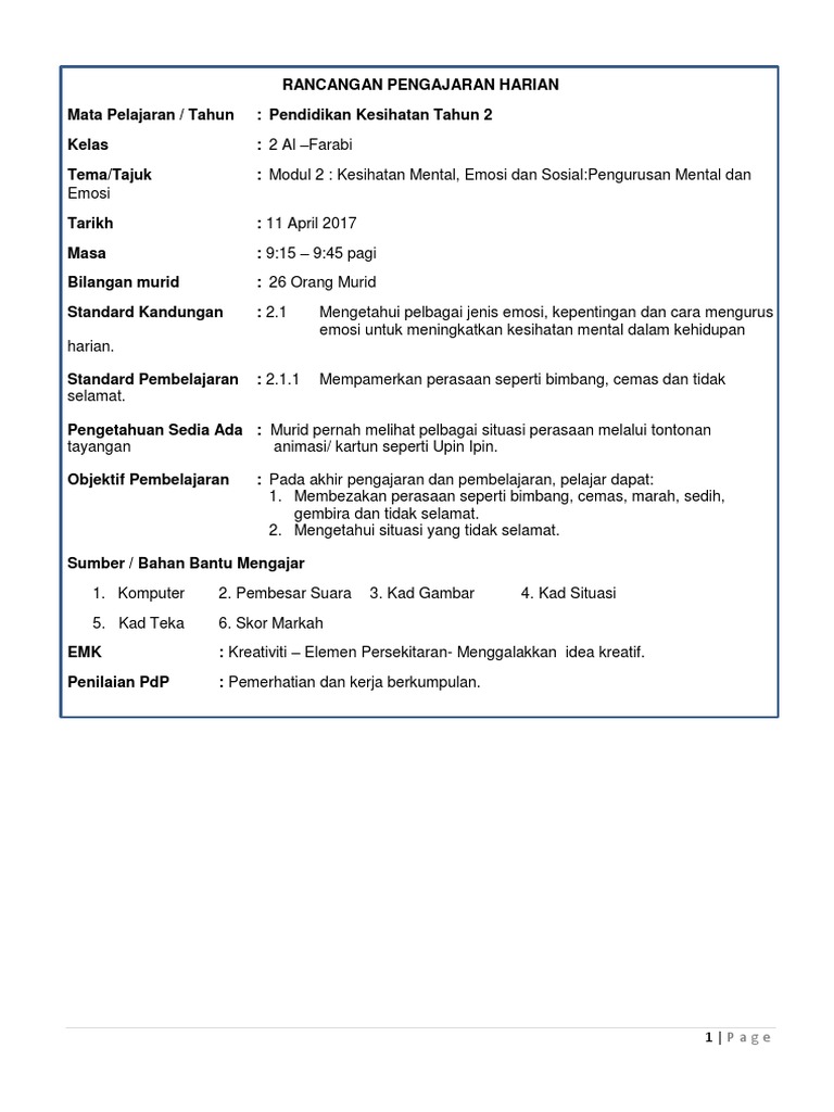 Rph Pend Kesihatan 2 Pdf