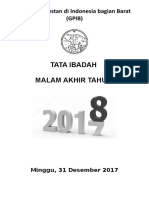 Tata Ibadah Malam Akhir Tahun