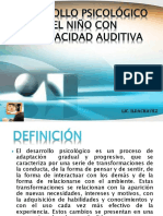 Desarrollo Psicologico Del Nino Con Discapacidad Auditiva Lic. Hilda Chavez