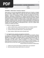 Historia de España Democratica