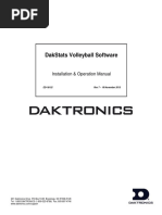 DakStats Volleyball Software Operation Manual