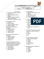 Examen de 3ro de Secundaria Biologia