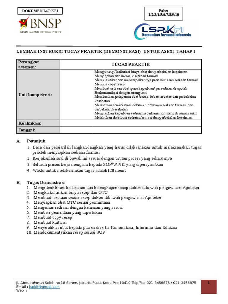 Kunci Soal I Tahap 1