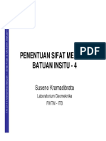 Mekanika Batuan-Sifat Mekanik Batuan Insitu PDF