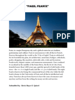 "PARIS, France": Paris, Is A Major European City and A Global Center For Art, Fashion, Gastronomy and Culture