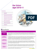 Overview of The Union Financial Budget 2010-11: 1 Foreword