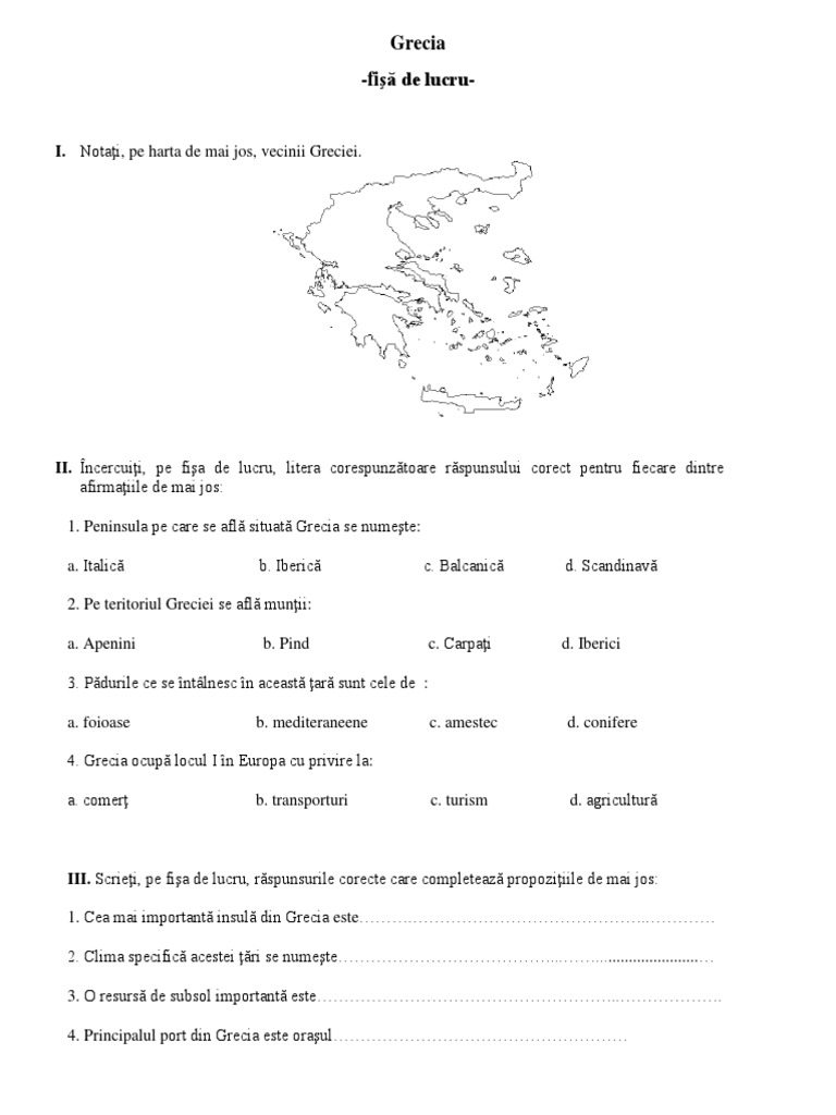 Fisa De Lucru Grecia