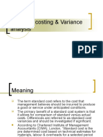 Standard Costing & Variance Analysis