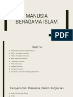 Manusia Beragama Islam