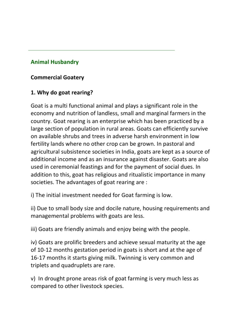 Model Bankable Projects - Goat | PDF | Goat | Loans