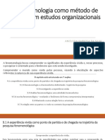 A Fenomenologia Como Método de Pesquisa em Estudos