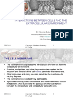 Interactions Between Cells and The Extracellular Environment