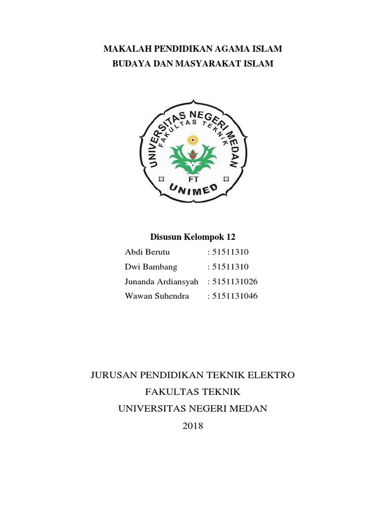 Makalah Budaya Dan Masyarakat Islam