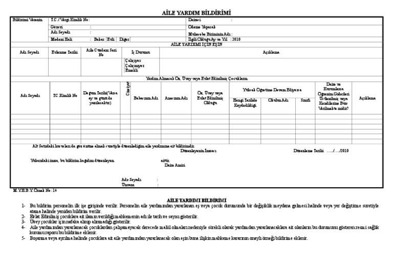 aile yardim bildirimi pdf