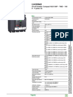 Product Data Sheet: Circuit Breaker Compact NSX160F - TMD - 160 A - 4 Poles 3d