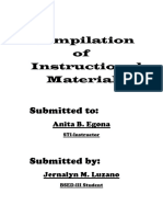 Compilation of Instructional Materials