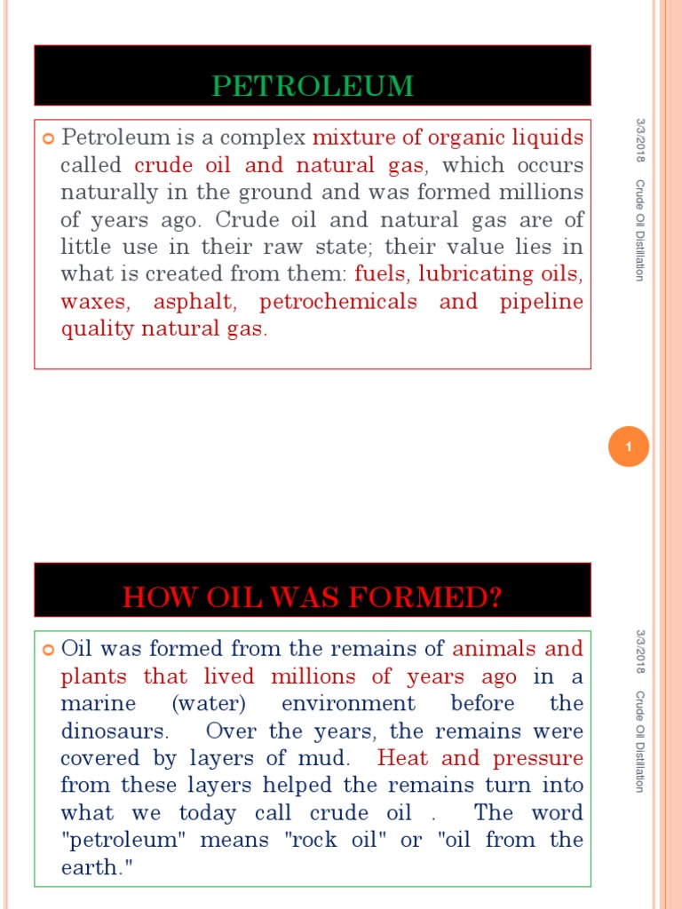 Crude Oil Distillation Pdf Oil Refinery Petroleum