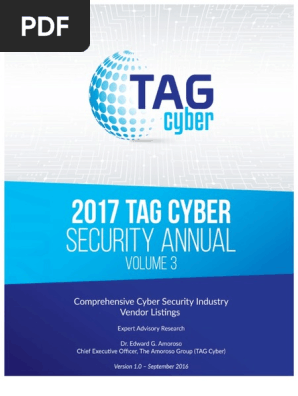 Volume 3 Tag Cyber Security Annual Vendor Listings Online - 