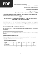 Download SSC CPO Official Notification 2018 by Kshitija SN372870262 doc pdf