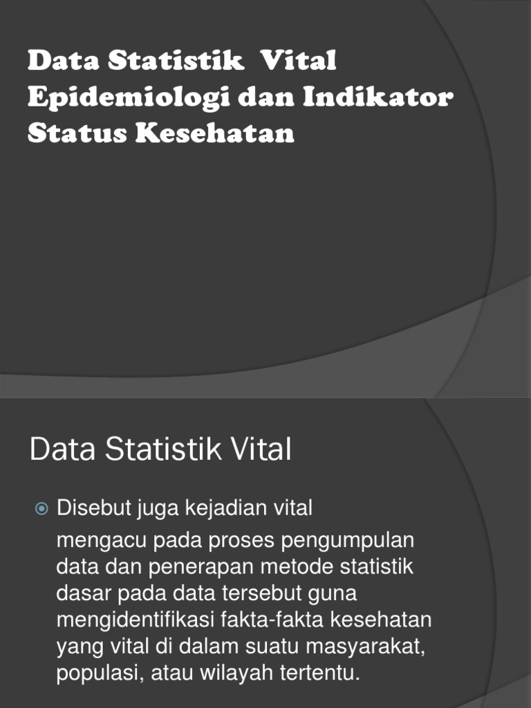 Data Statistik Vital
