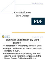 Presentation On Euro Disney: Amity Business School