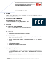 SST-PRO-003 Identificación, Comunicación y Cumplimiento de Requisitos Legales y Otros Rev. 00