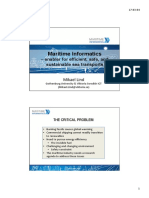 Maritime Informatics: - Enabler For Efficient, Safe, and Sustainable Sea Transports