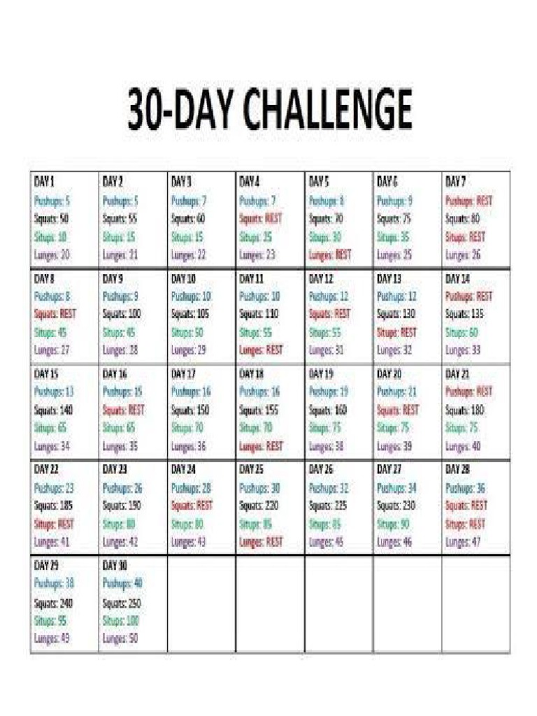 30 Day Diet Meal Plan
