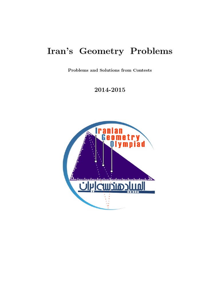 Iranian Geometry Olympiad 2014 2016 en With Solutions Triangle Circle