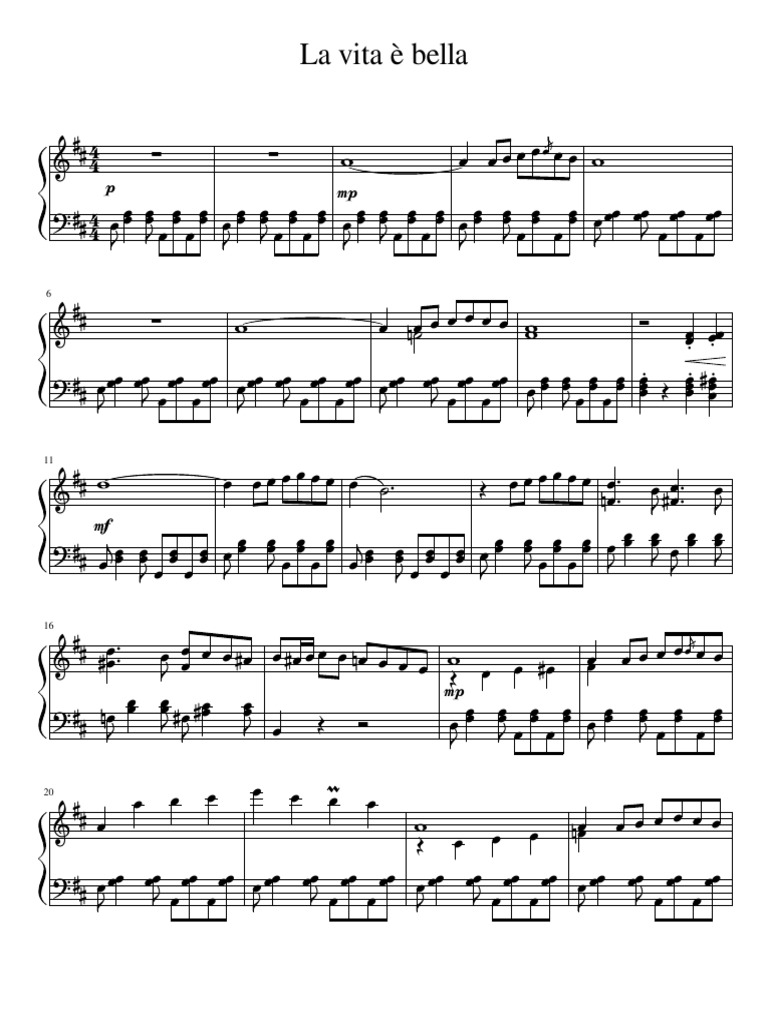 Colonna Sonora La Vita è Bella Testo