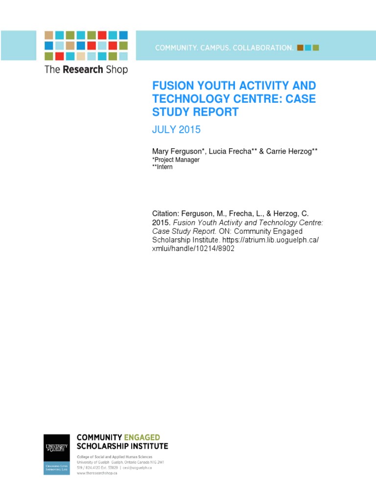 Final Fusion Case Study Report Final | PDF | Community | Social Enterprise