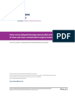 Early Versus Delayed Dressing Removal After Primary Closure of Clean and Clean-Contaminated Surgical Wound