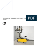 Manual Bomba de Pruebas Hidrostaticas EP-50 Espanol