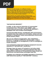 TRIDE - Natakhtari Brewery