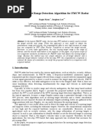 Moving Target Range Detection Algorithm For FMCW Radar: Eugin Hyun, Jonghun Lee