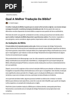 Qual a Melhor Tradução Da Bíblia