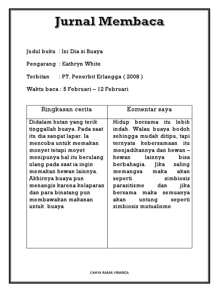 Jurnal Membaca Pdf