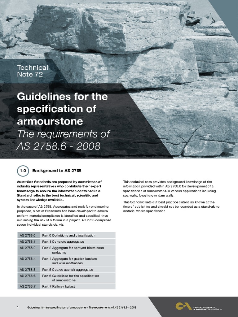 Tech Note No 72 Armourstone LR | Download Free PDF | Construction ...