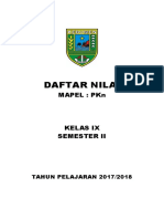 Daftar Nilai