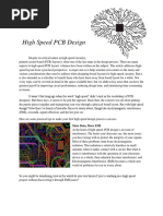 High Speed PCB Design