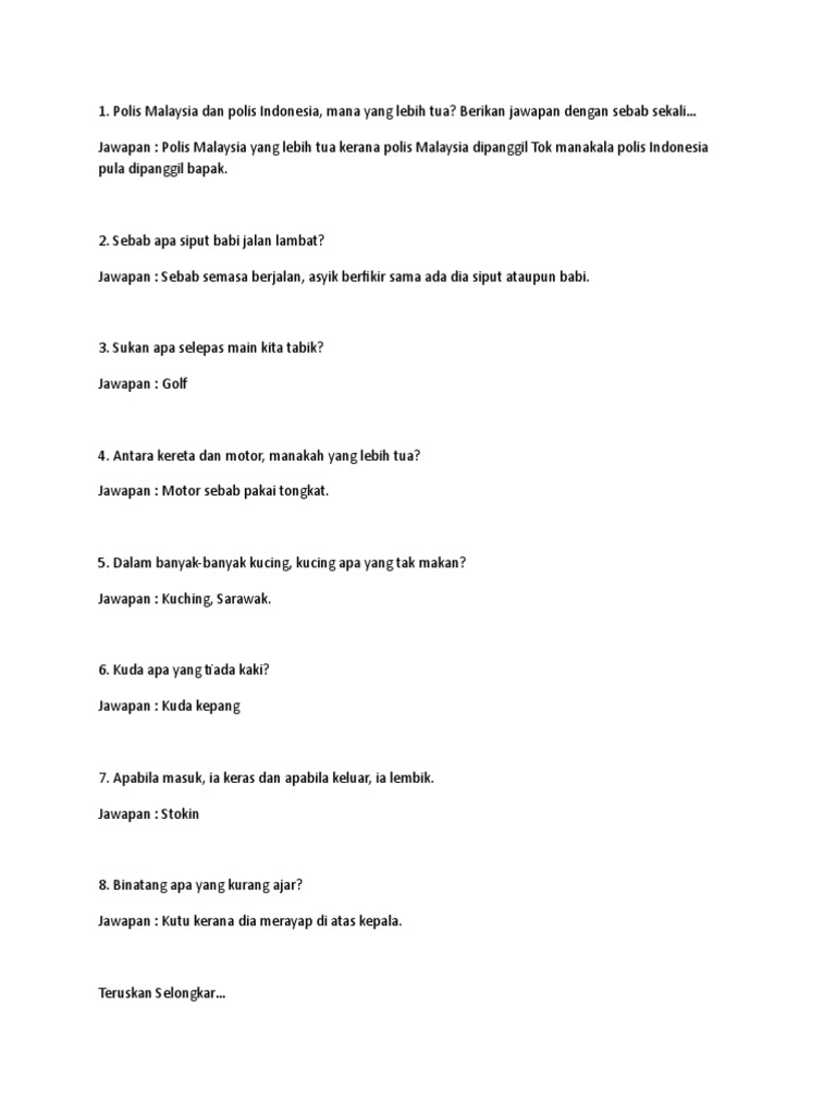 Jawapan Teka Teki 2 Pdf