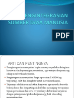 Pengintegrasian Sumber Daya Manusia