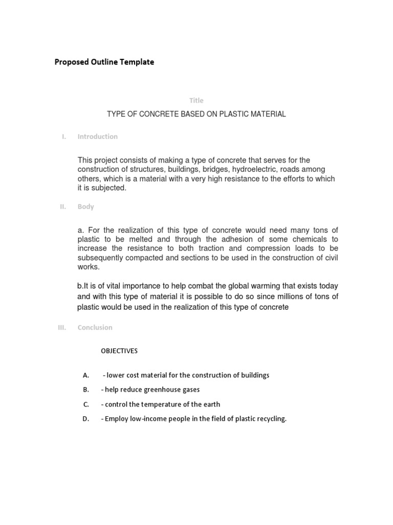 Proposed Outline Template: Title | PDF
