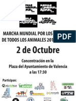 Cartel Marcha Mundial Valencia 2010