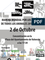 Cartel Marcha Mundial Valencia 2010