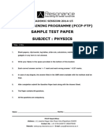 PCCP Sample Paper PDF